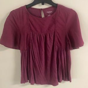 Maroon casual top